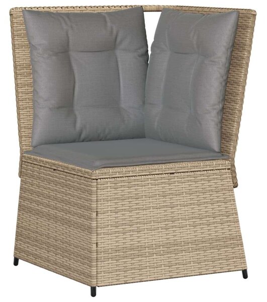 VidaXL Polyrattan Kerti Ülőgarnitúra - 5 részes - Bézs