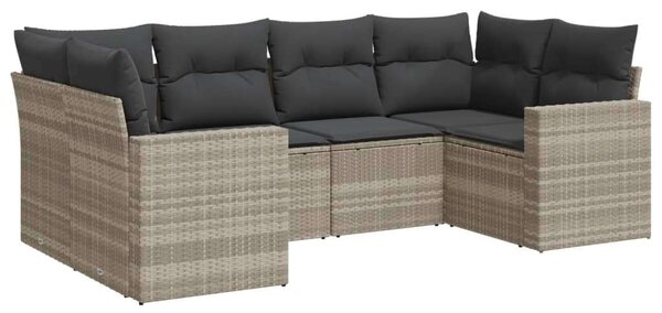 VidaXL Polyrattan Kerti Ülőgarnitúra - 6 részes