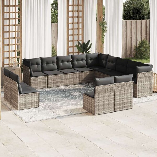 VidaXL Polyrattan Kerti Ülőgarnitúra - 13 részes