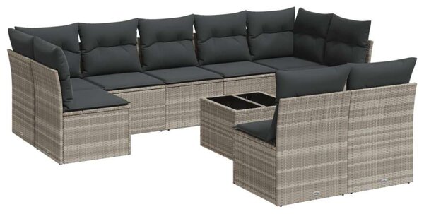 VidaXL Polyrattan Kerti Ülőgarnitúra - 10 részes