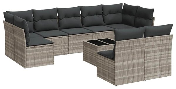 VidaXL Polyrattan Kerti Ülőgarnitúra - 10 részes