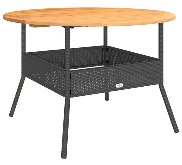 VidaXL Polyrattan Kerti Ülőgarnitúra - Fekete - 2 részes