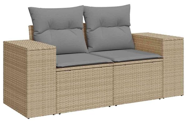 VidaXL Polyrattan Kerti Ülőgarnitúra - 8 részes - Bézs