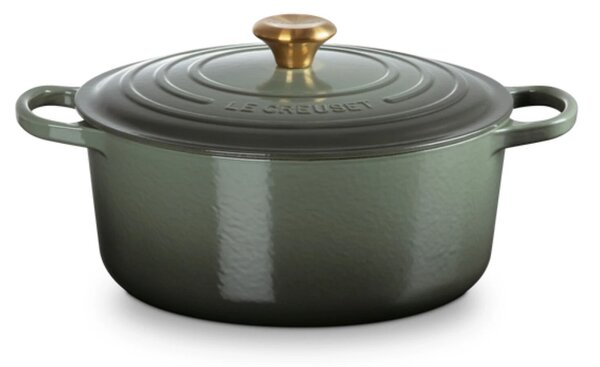 Le Creuset Signature Öntöttvas Lábas fedővel Ø 18cm - Zöld