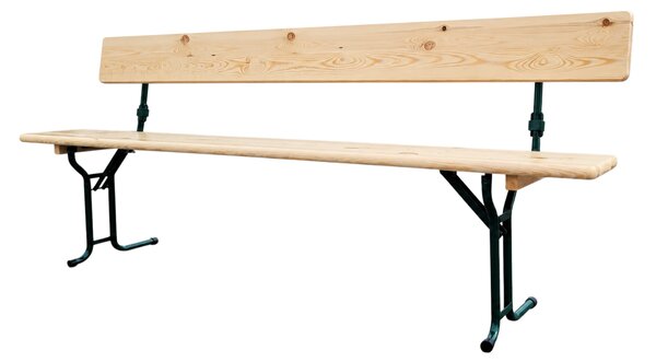 BAVORD Sörpad LUX 220x25cm – tömörfenyő háttámlával