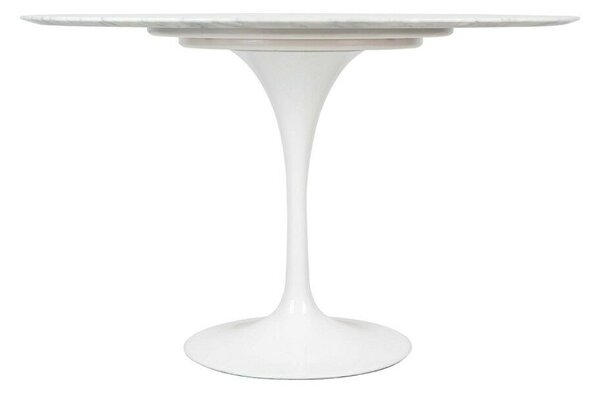 King Home Tulip Marble 120 Carrara étkezőasztal márvány fehér