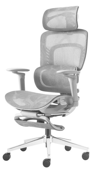 Ergonomikus irodai szék, hálós szövet masszázs funkcióval, szürke