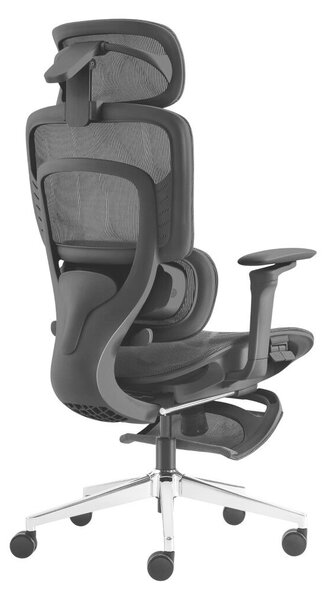 Ergonomikus irodai szék, hálós szövet masszázs funkcióval, fekete