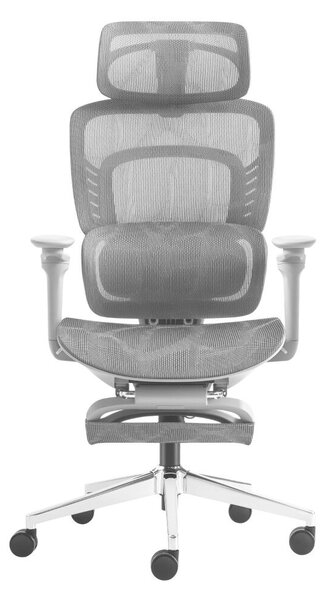 Ergonomikus irodai szék, hálós szövet masszázs funkcióval, szürke
