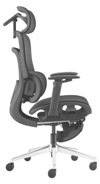 Ergonomikus irodai szék, hálós szövet masszázs funkcióval, fekete