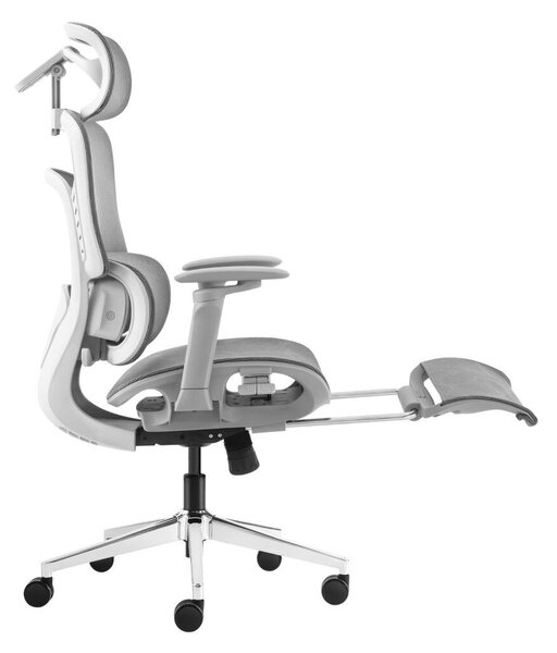 Ergonomikus irodai szék, hálós szövet masszázs funkcióval, szürke