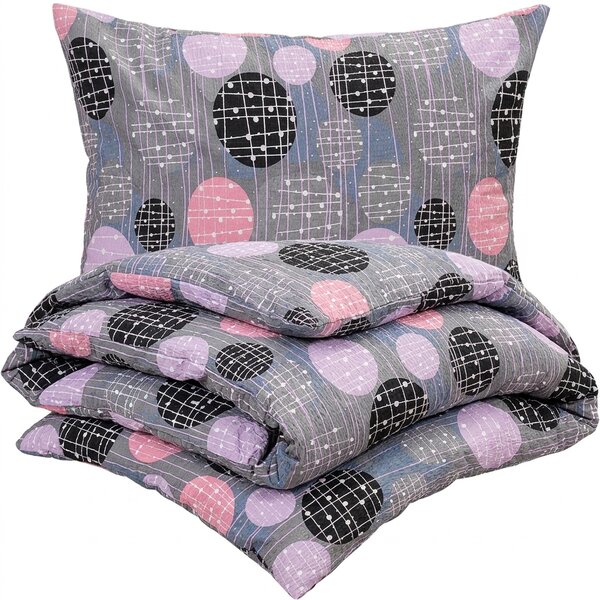 4Home Pink illusion krepp ágyneműhuzat, 140 x 200 cm, 70 x 90 cm, 140 x 200 cm, 70 x 90 cm