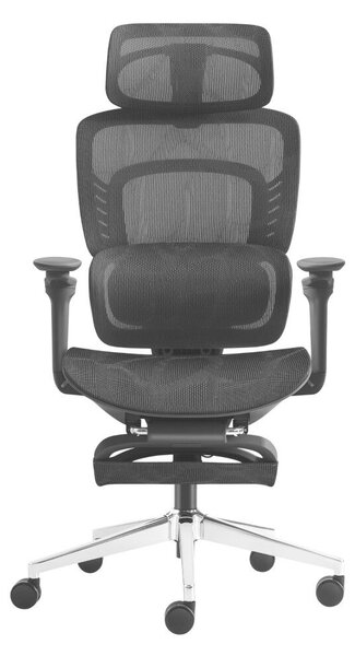 Ergonomikus irodai szék, hálós szövet masszázs funkcióval, fekete