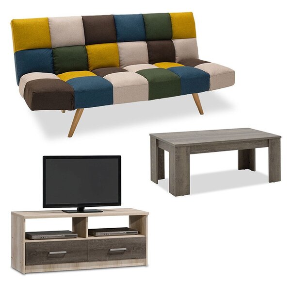 Nappali szett, Lounge 3, Castillo - Toro - többszínű, 3 darabos, diákoknak