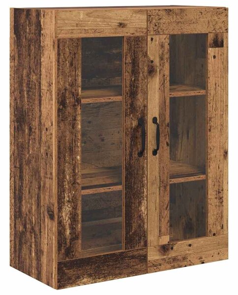 VidaXL Magasfiú Falra szerelhető Öreg fa 69,5 x 34 x 180 cm Faanyag