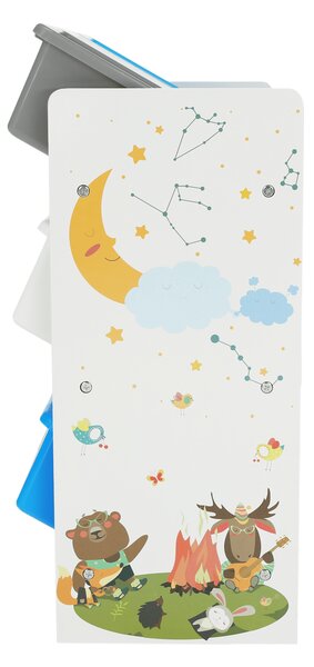 Rendszerező/Polcállvány játékokra, többszínű/mintás, DARLING TYP 3