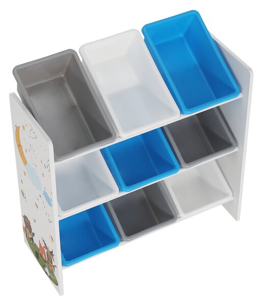 Rendszerező/Polcállvány játékokra, többszínű/mintás, DARLING TYP 3