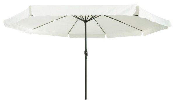 VidaXL Kert Napernyő LED Fényekkel ø395x245 cm Homokfehér
