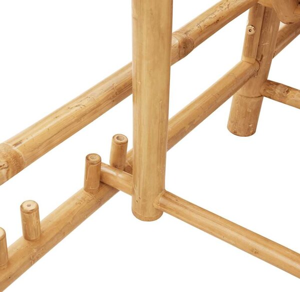 VidaXL bambusz napozóágy párnákkal 55x199x30 cm