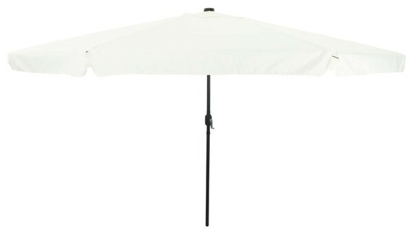 VidaXL Kert Napernyő LED Fényekkel ø395x245 cm Homokfehér