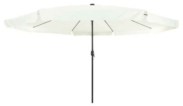 VidaXL Kert Napernyő LED Fényekkel ø395x245 cm Homokfehér