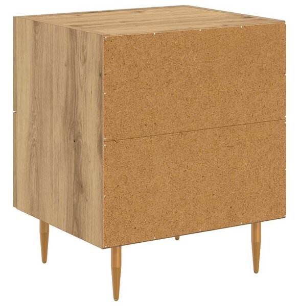 VidaXL Éjjeliszekrény 2 pcs Artisan tölgy 40 x 35 x 47,5 cm Faanyag