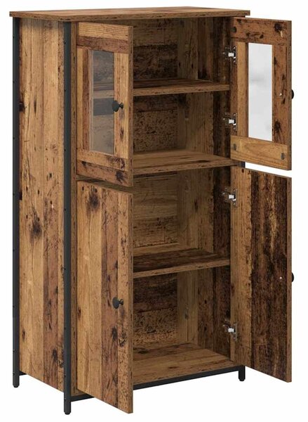 VidaXL Magasfiú Öreg fa 62 x 32 x 106,5 cm Faanyag