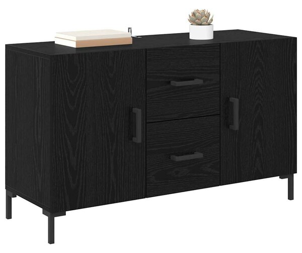 VidaXL Széf Fekete tölgy 100 x 36 x 60 cm Szerelt Fa