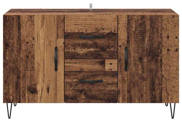 VidaXL Széf Öreg fa 100 x 36 x 60 cm Szerelt Fa