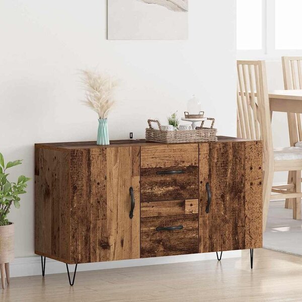 VidaXL Széf Öreg fa 100 x 36 x 60 cm Szerelt Fa