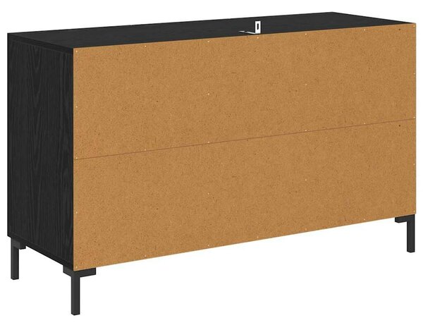 VidaXL Széf Fekete tölgy 100 x 36 x 60 cm Szerelt Fa