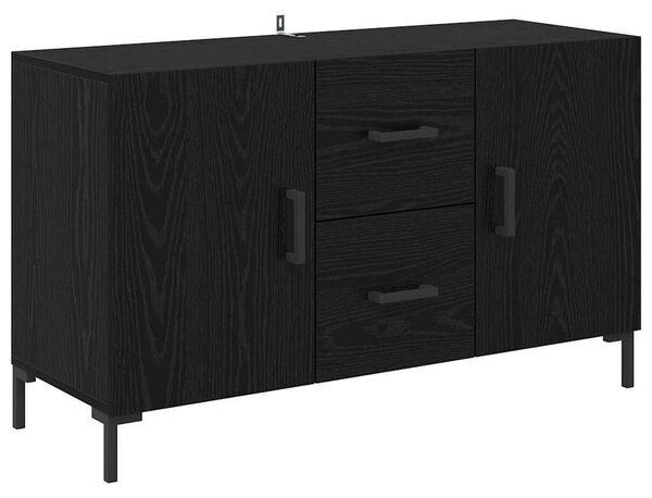 VidaXL Széf Fekete tölgy 100 x 36 x 60 cm Szerelt Fa