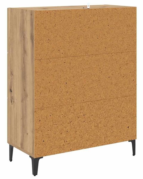 VidaXL Széf Artisan tölgy 69,5 x 34 x 90 cm Műszaki fa és vas