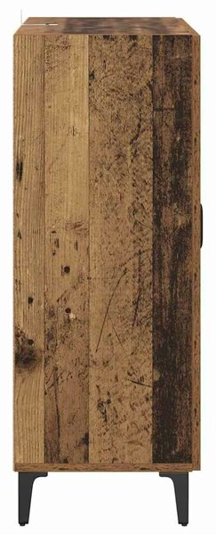 VidaXL Széf fiókkal Öreg fa 69,5 x 34 x 90 cm Műszaki fa és vas