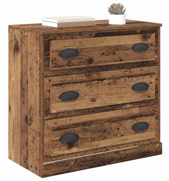VidaXL Széf fiókkal Öreg fa 70 x 35,5 x 67,5 cm Faanyag