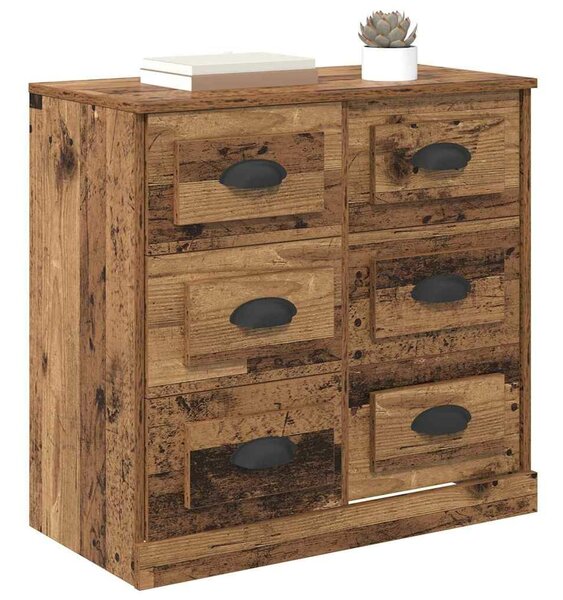 VidaXL Széf Öreg fa 70 x 35,5 x 67,5 cm Szerelt Fa