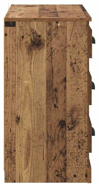 VidaXL Széf Öreg fa 70 x 35,5 x 67,5 cm Szerelt Fa