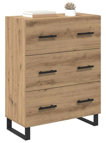 VidaXL Széf Artisan tölgy 69,5 x 34 x 90 cm Műszaki fa és vas