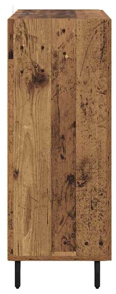 VidaXL Széf fiókkal Öreg fa 69,5 x 34 x 90 cm Műszaki fa és vas