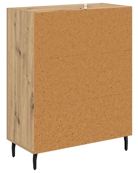 VidaXL Széf Artisan tölgy 69,5 x 34 x 90 cm Műszaki fa és vas