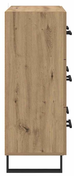 VidaXL Széf Artisan tölgy 69,5 x 34 x 90 cm Műszaki fa és vas