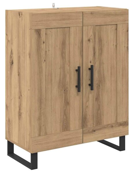 VidaXL Széf Artisan tölgy 69,5 x 34 x 90 cm Műszaki fa és vas