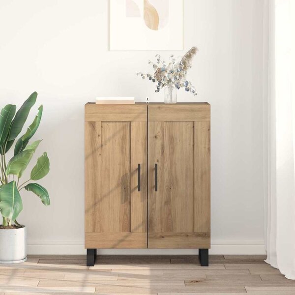 VidaXL Széf Artisan tölgy 69,5 x 34 x 90 cm Műszaki fa és vas