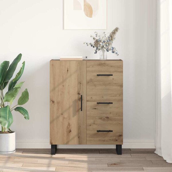 VidaXL Széf Artisan tölgy 69,5 x 34 x 90 cm Műszaki fa és vas