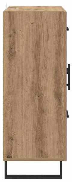 VidaXL Széf Artisan tölgy 69,5 x 34 x 90 cm Műszaki fa és vas