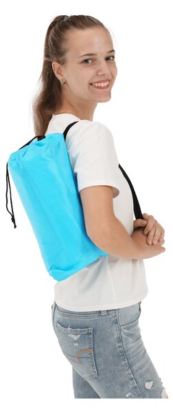 Felfújható babzsák/lazy bag, kék, LEBAG