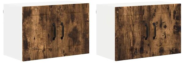 VidaXL Konyhai faliszekrények 2 pcs Füstölt tölgy 60 x 31 x 40 cm