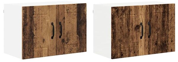 VidaXL Konyhai faliszekrények 2 pcs Öreg fa 60 x 31 x 40 cm Faanyag