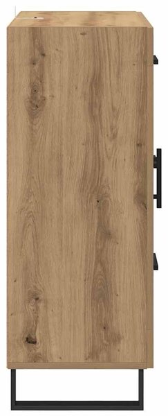 VidaXL Széf Artisan tölgy 69,5 x 34 x 90 cm Műszaki fa és vas