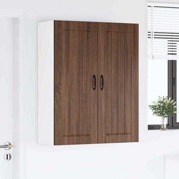 VidaXL Fali konyhaszekrény Barna Tölgy 80 x 31 x 100 cm Faanyag